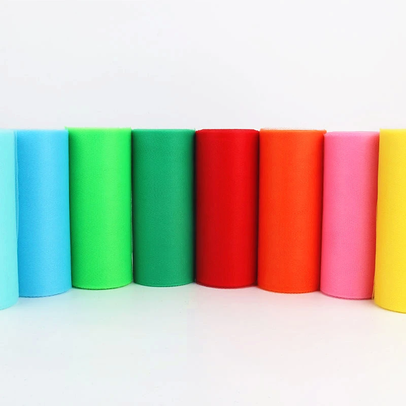 6 дюймов 25 ярдов США тюль рулон катушки органзы Ткань Ремесло пачка юбка детский