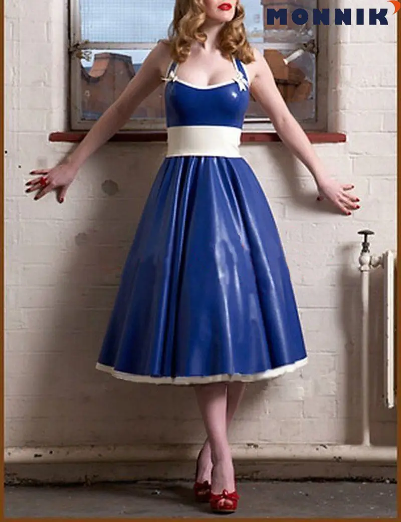 MONNIK латексные сексуальные платья резиновые для девушек вечерняя одежда женское