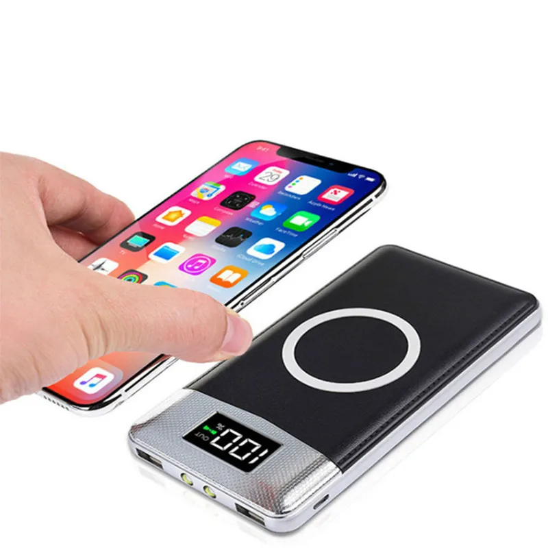 Беспроводное зарядное устройство Внешний аккумулятор 30000 мАч портативный