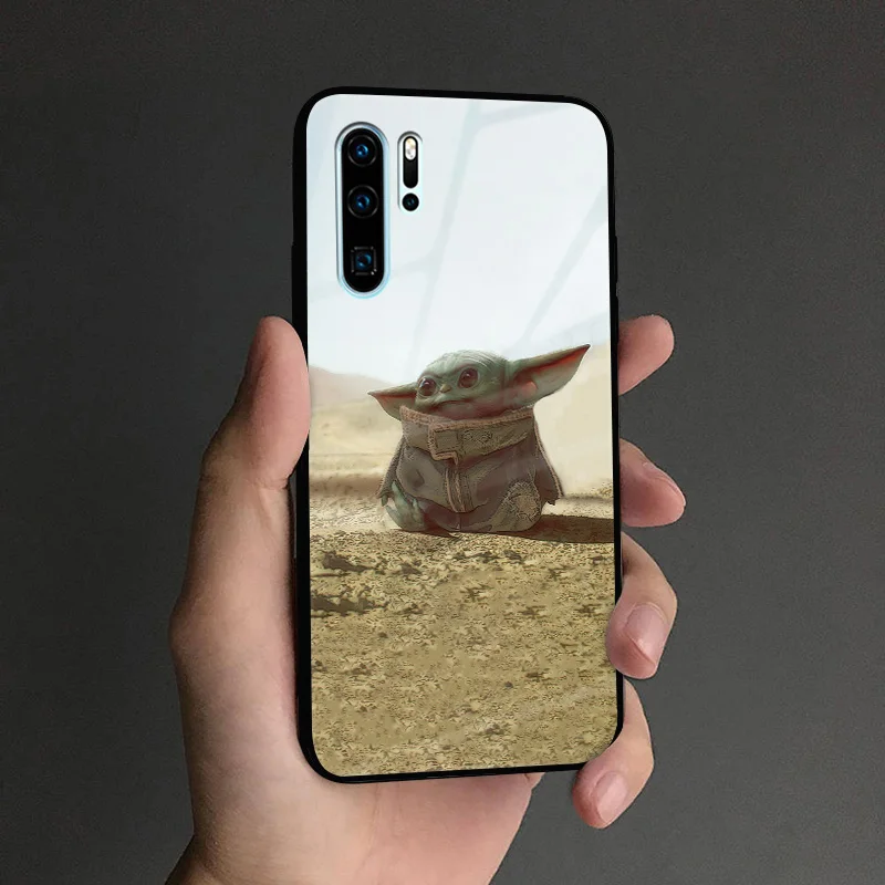 Baby yoda милый мягкий силиконовый стеклянный чехол для телефона, чехол для huawei Honor V mate P 9 10 20 30 Lite Pro Plus Nova 2 3 4 5 - Цвет: AE 3569