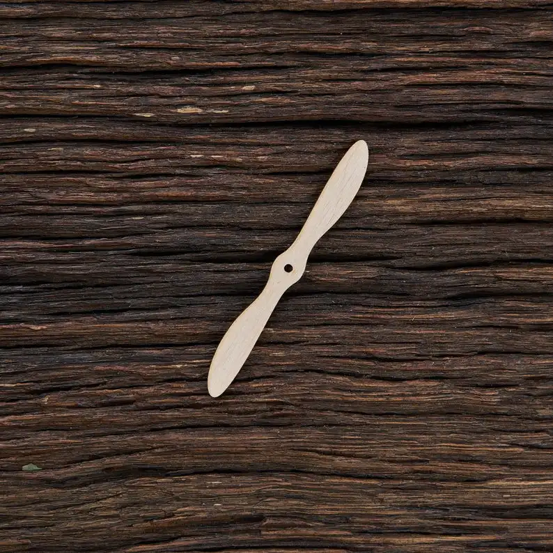 Деревянная форма пропеллера самолета для рукоделия и украшения-Лазерная