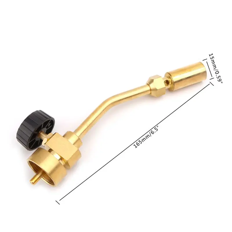 

MAPP Gas Turbo Torch Brazing Gun Super Propane Gas Welding Plumbing CGA600 Connection