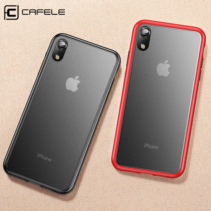 Чехол CAFELE для телефона iPhone XR Мягкий Силиконовый ТПУ чехол с жесткой задней