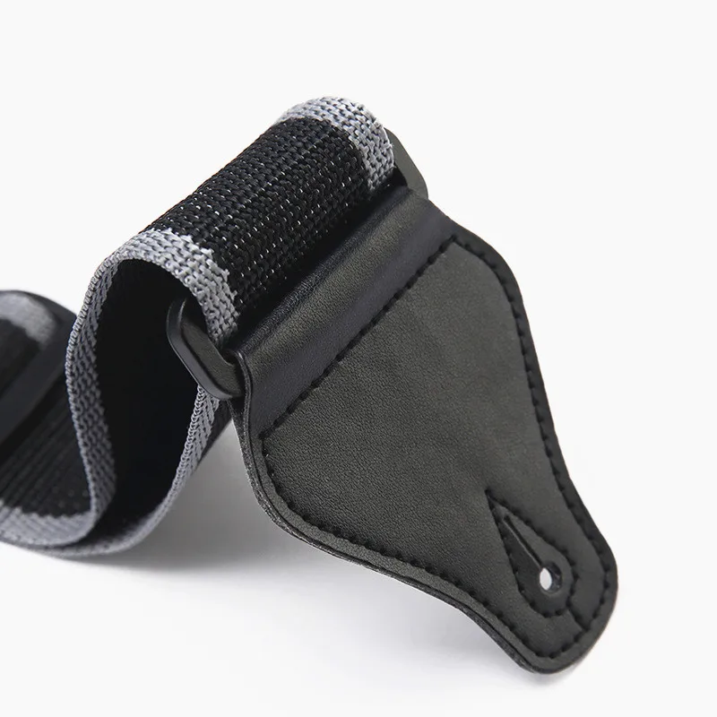 gitarre strap 130m einstellbare polyester 2 zoll pu leder ende für elektrische bass gitarre gürtel mit pick halter musical zubehör free