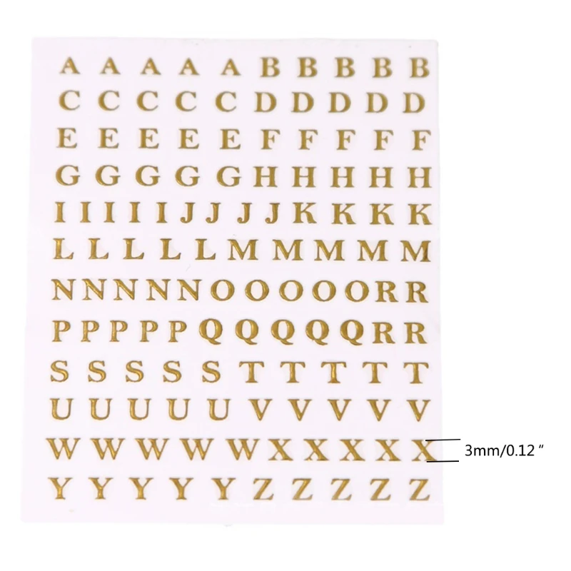 

5 Sheets Metal English Letters Stickers Epoxy Resin Mold Fillings Jewelry Making Filler Material DIY Art Crafts Decor