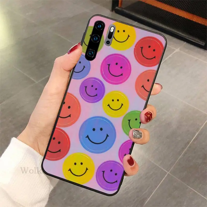 

Smiley Flowers cartoon Phone Case For samsung Galaxy J6 7 8 note 5 7 8 9 10 20 lite plus pro nax fundas cover