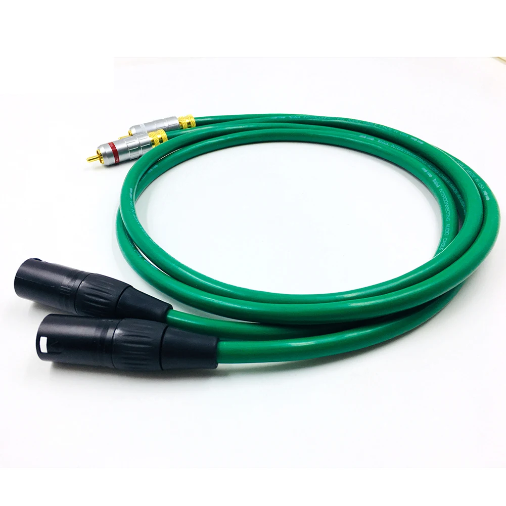 Бесплатная доставка Hifi 2 RCA Malel к XLR Мужской Аудио кабель Высокое качество двойной |