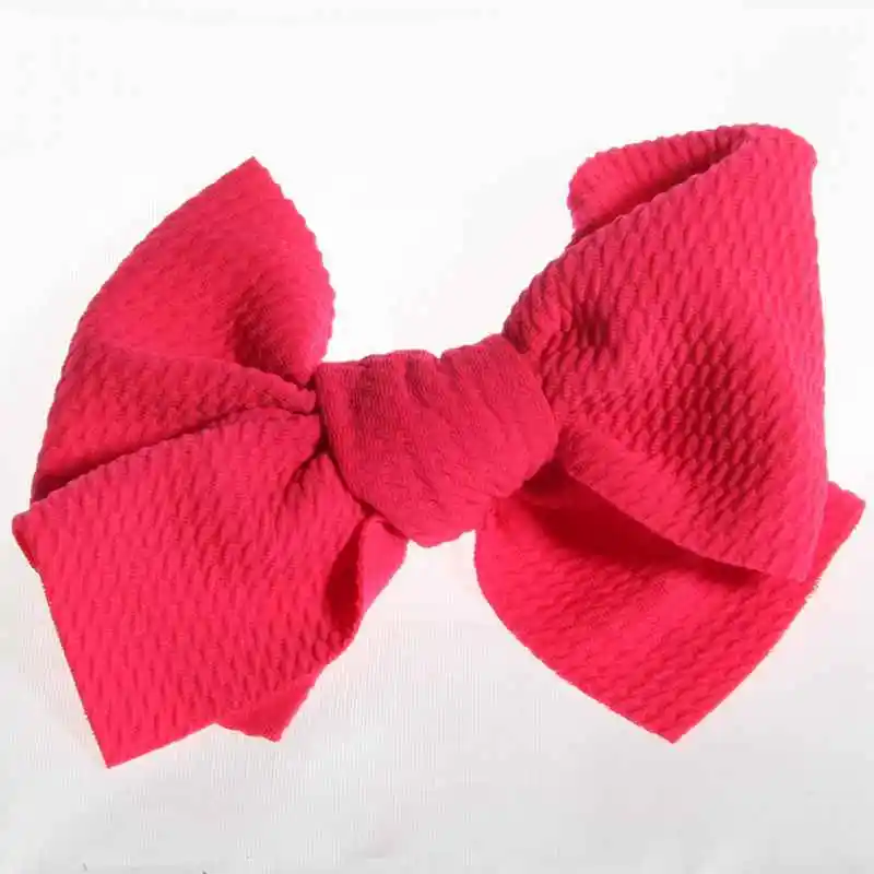 Neon Rose 50 шт., 13 см, 5,1 дюйма, большие, для новорожденных, Seersucker, вафельные банты для волос, для повязки на голову, для волос, бутик, заколки для волос, заколки для волос, аксессуары для головных уборов - Цвет: Neon Rose