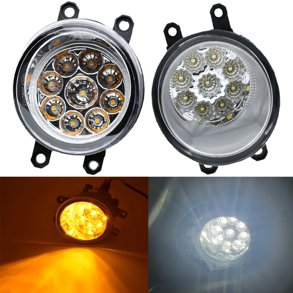 

1pair Car Fog light LED Devil Eye DRL H11 12V Styling For Toyota RAV4 Highlander Corolla Camry Venza Tundra Tacoma Yaris Prius