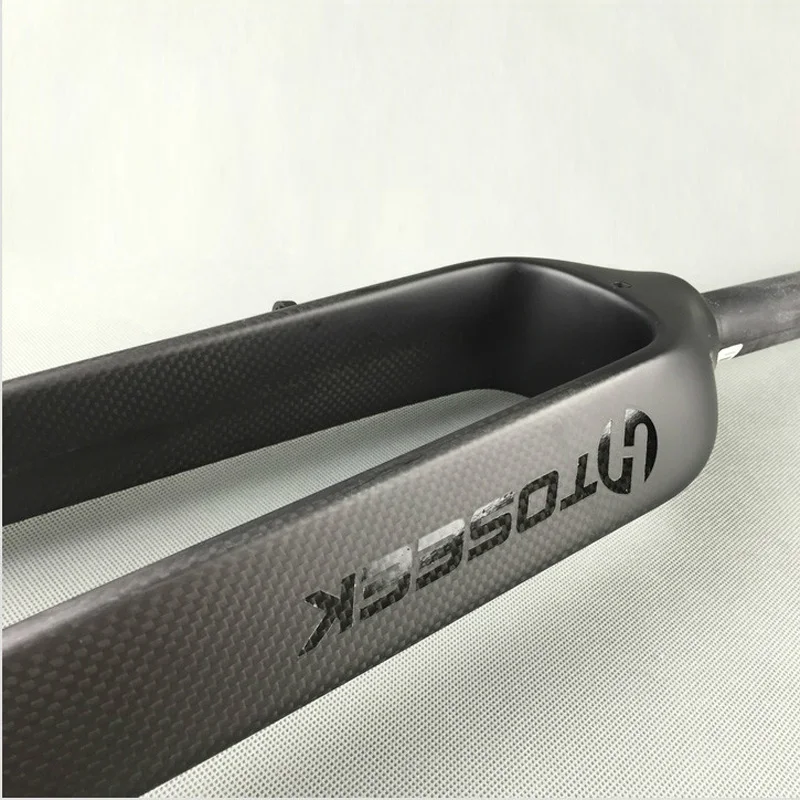 Вилка для горного велосипеда TOSEEK твердая дисковая тормоза из углеродного