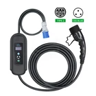 Портативный адаптер зарядного устройства для электромобилей Тип 2 32A, конвертер IEC62196, домашняя зарядная станция для электромобиля, однофазная 220-250 В