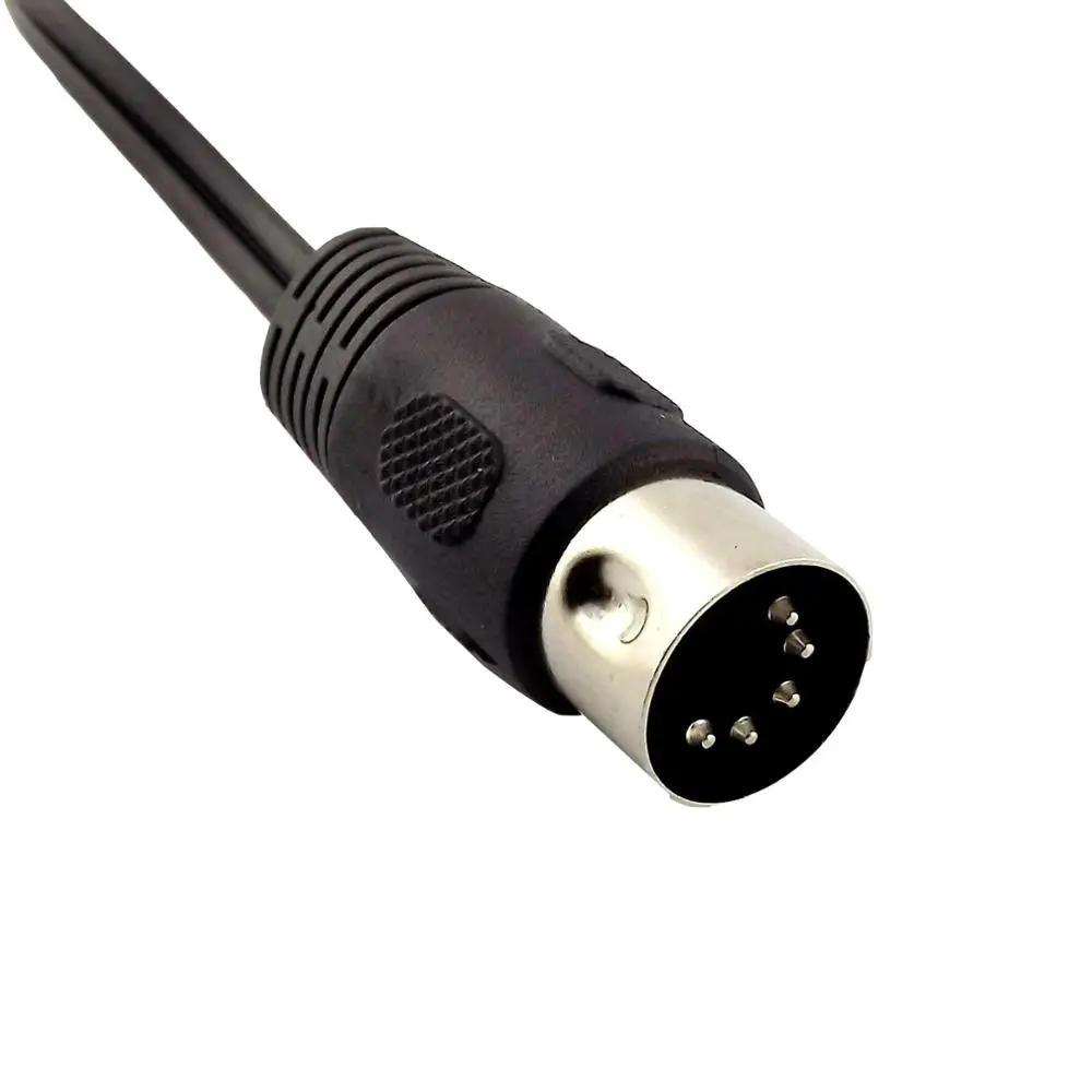 1 шт. 5 контактный разъем DIN папа на 2RCA мама внешний с никелевым покрытием кабель