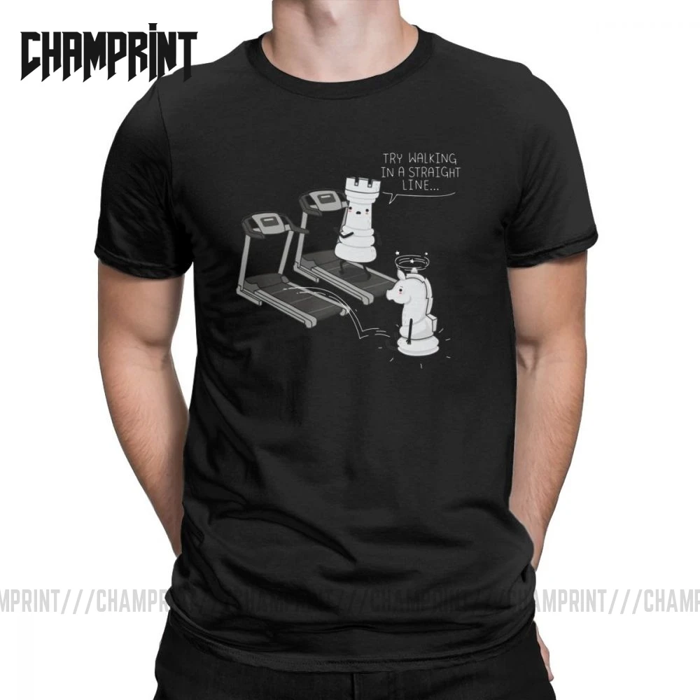 

Мужские Винтажные Футболки с коротким рукавом, из 100% хлопка, с забавными шахматными углами