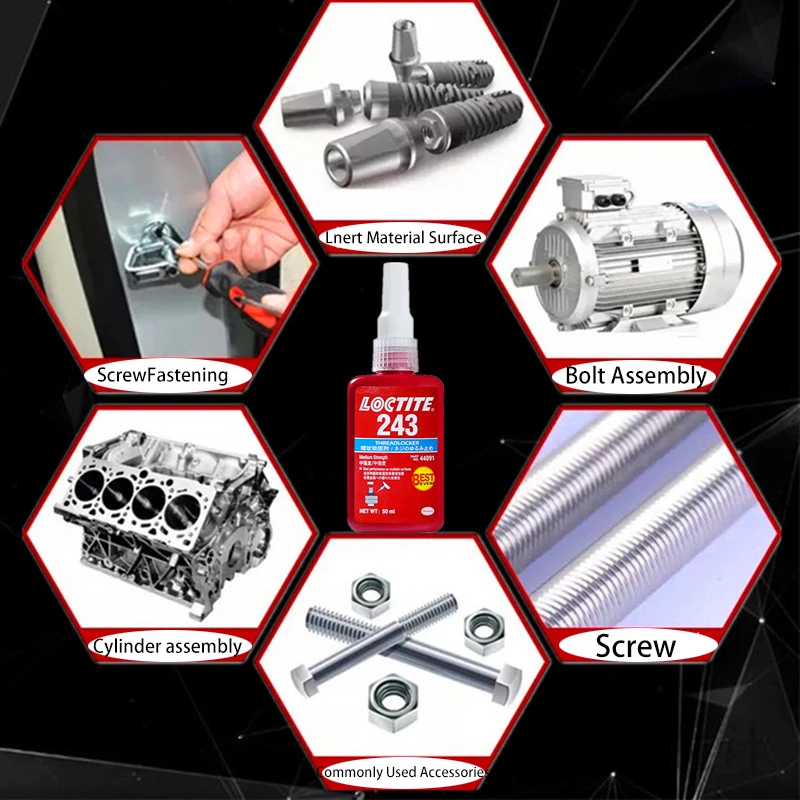 Loctite 50/250 мл резьбовой шкафчик 222 241 242 243 262 263 271 272 277 винтовой клей анаэробный для