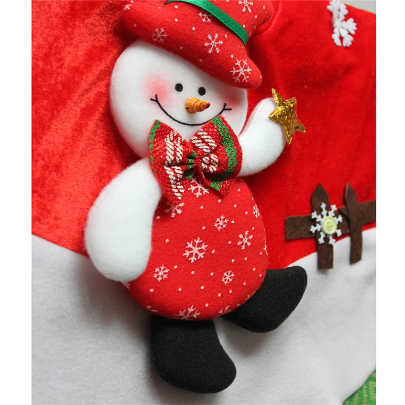 

1PC Christmas Tree Skirt Aprons Snowman Carpet Home Decor New Year Xmas Decoration