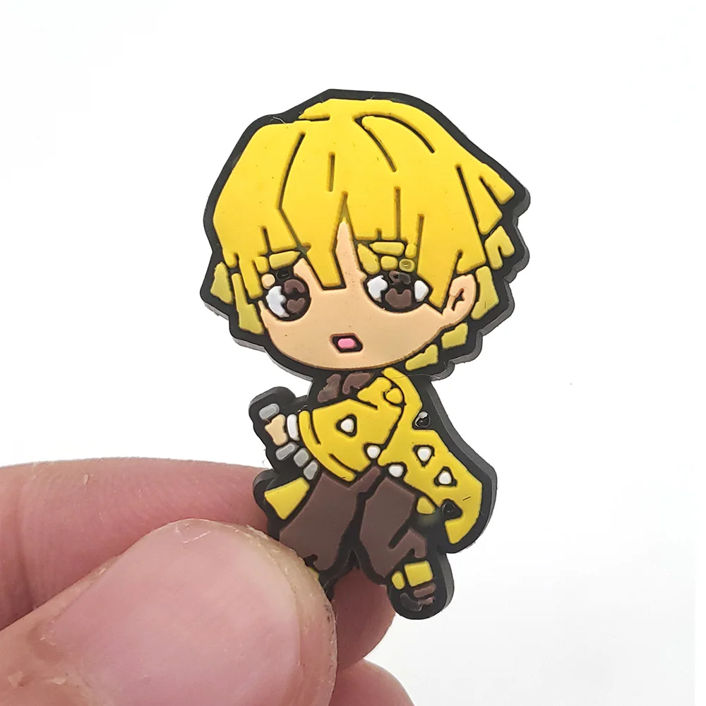 Лидер продаж 1 шт. подвески для обуви из ПВХ рассекания демонов аниме Мультяшные