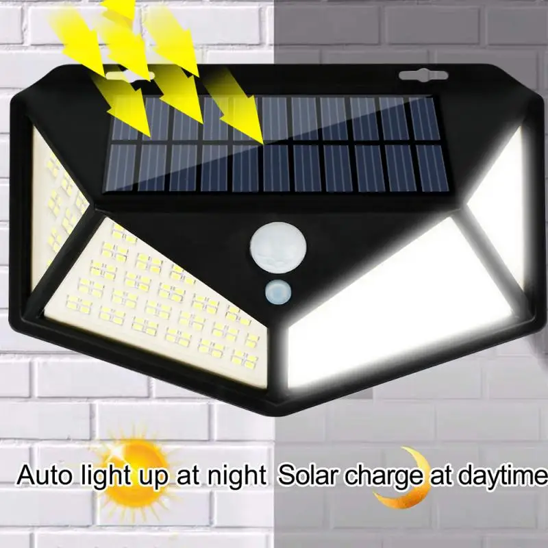 

Solar 208LED Solar Light Outdoor Solar Lamp Motion Sensor Sunlight Led Solar Wall Light For Garden Yard Path Decoration Light