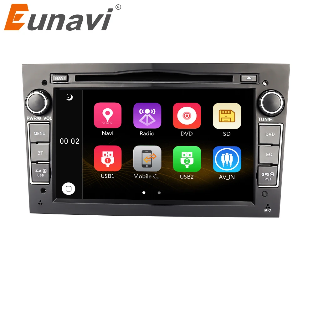 Eunavi 7 ''2 Din автомобильный DVD для Vauxhall Opel Astra H G J Vectra Antara Zafira Corsa gps навигация Радио стерео плеер в тире usb
