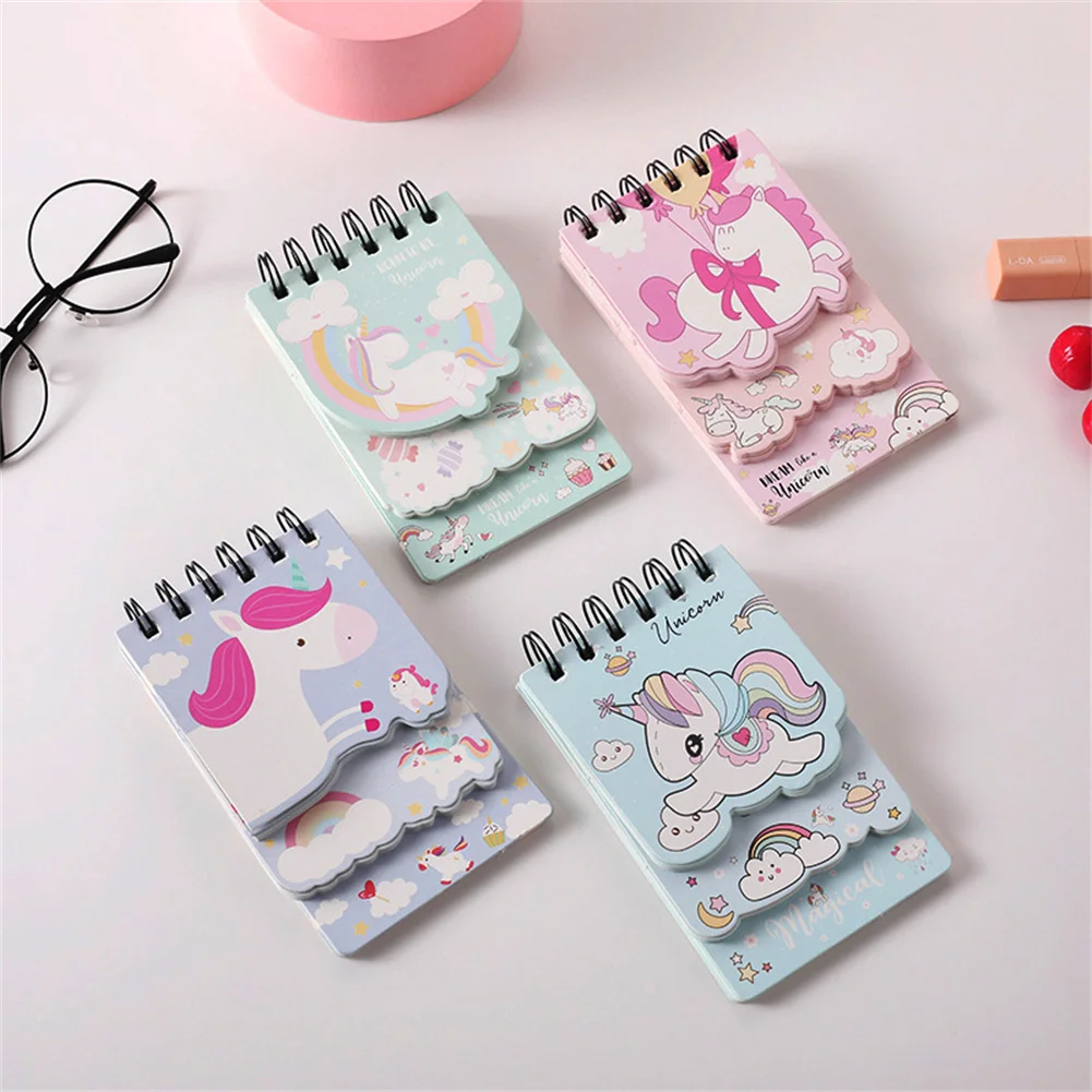 

Kawaii Unicorn Notebook Spiral Cute Pocket Memo Book Portable Diary Schedule Journal Plan Notes Taking Small Notepad Stationery