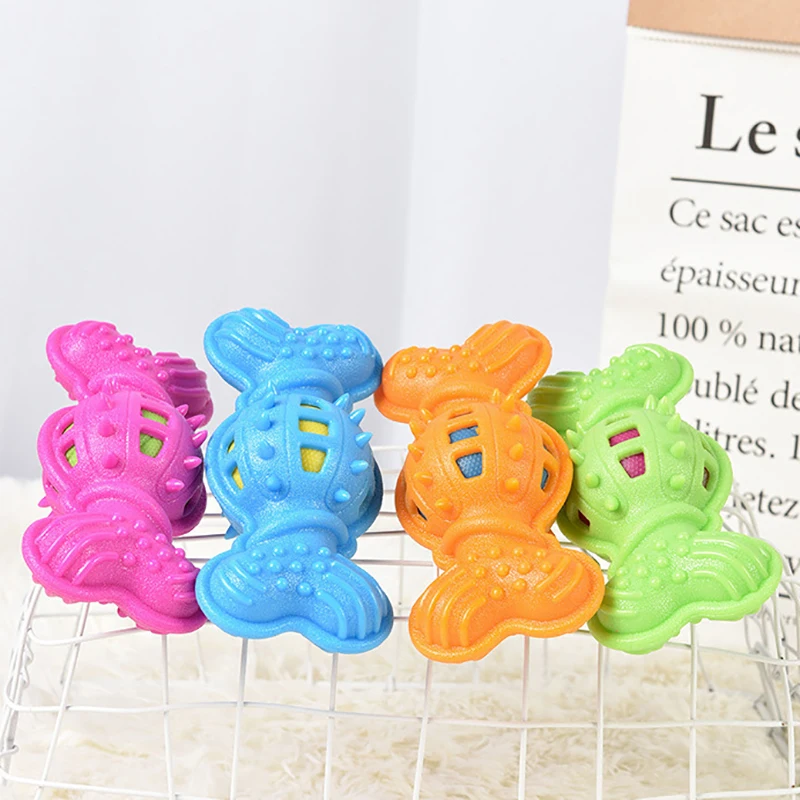 

Resistant To Bite Bone Dog Puppy Molars Rubber Ball Play For Teeth Training Molar Stick Pet Dog Toys Non Toxic