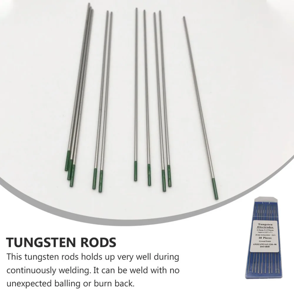 

1 Pack TIG Welding Electrodes Green Pure Tungsten Electric Welding Rod
