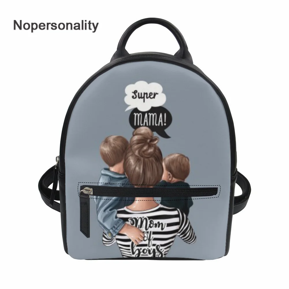 

Популярный женский рюкзак Nopersonality, дизайнерская удобная женская сумка через плечо Super Mama, специальная сумка из искусственной кожи для подар...