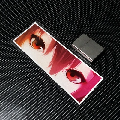 Автомобильный Стайлинг виниловая наклейка мультфильм девушка глаза дорогой