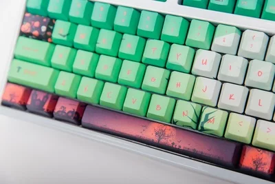 1 комплект 60/87/104 клавиши ночь душа PBT сублимационный Шапки белая освещенная