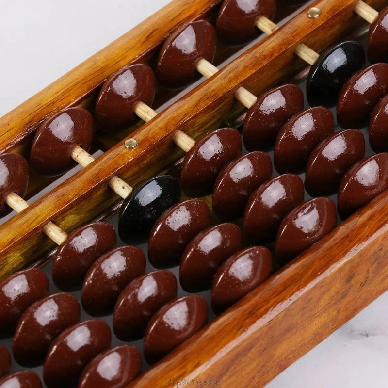 

Portable Chinese 13 Digits Column Abacus Arithmetic Soroban Calculating Counting Math Learning Tool School Office Use Mar03 21