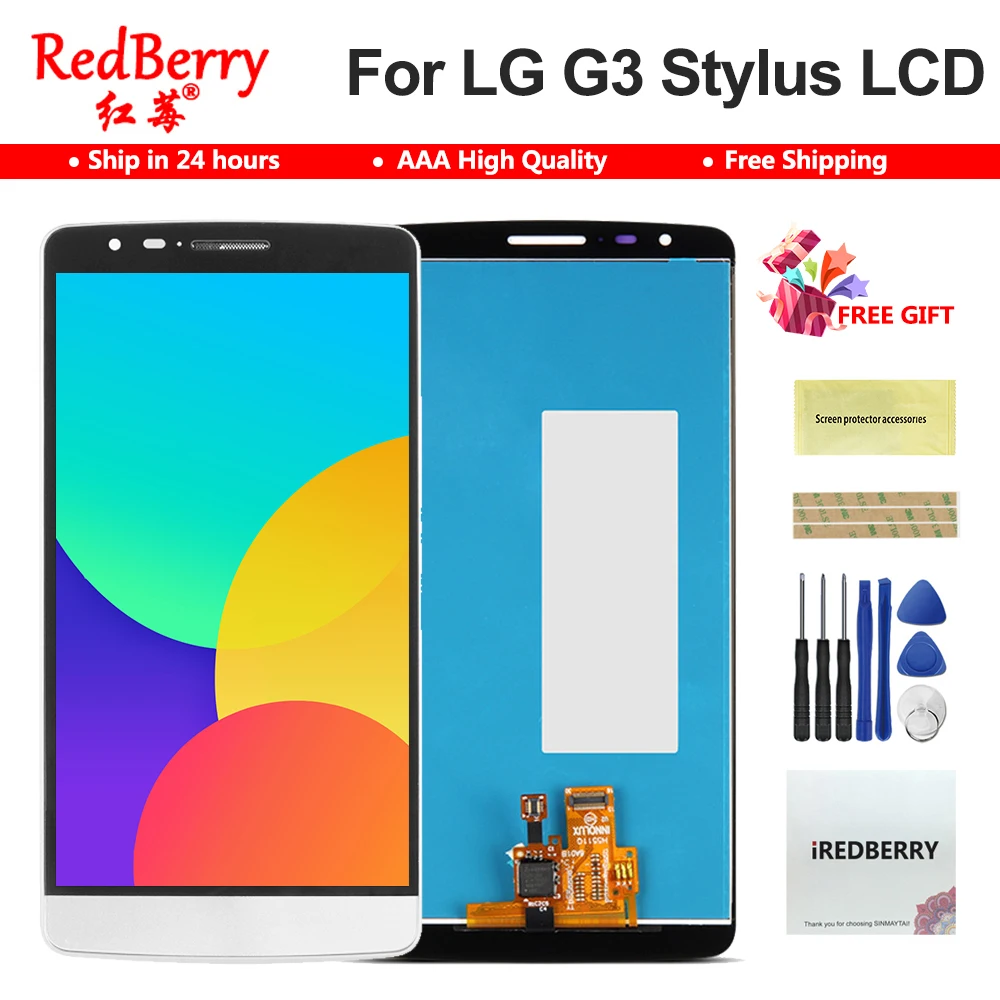 100% протестированный ЖК-дисплей 5 &quotD690 для LG G3 Stylus D690 D690N D693n D693 кодирующий
