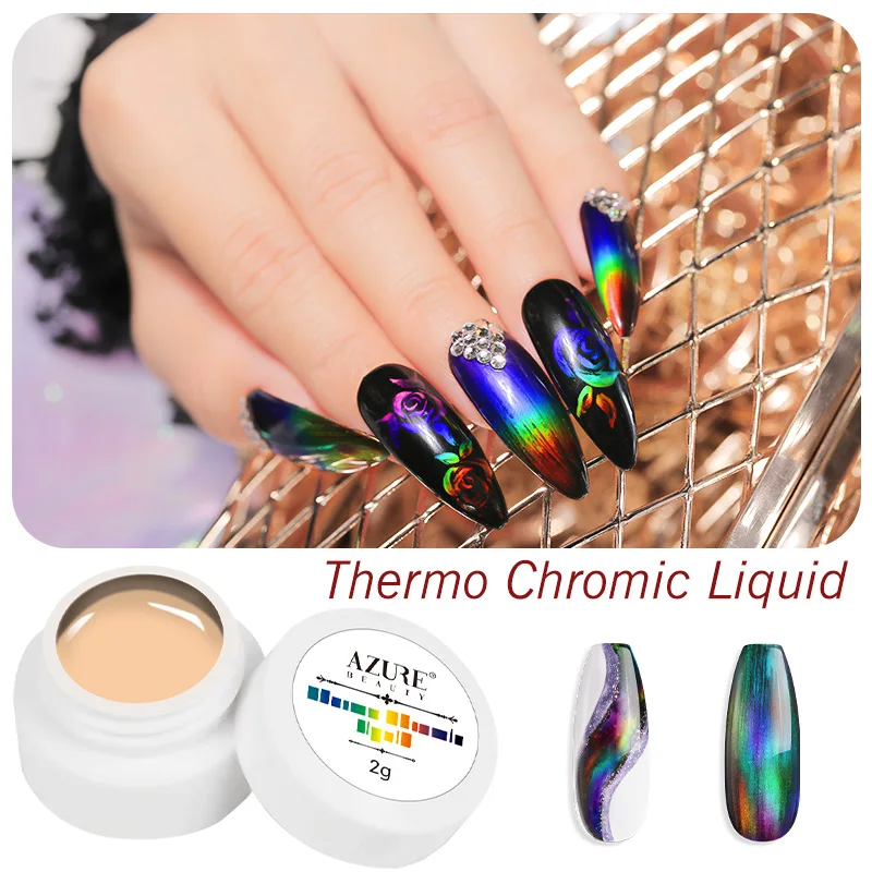 Maphie термо Хромовая жидкость 2 г эффект хамелеона изменение температуры Цвет