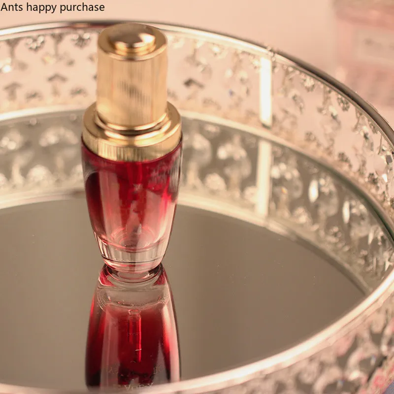 Стеклянная зеркальная Хрустальная тарелка в европейском стиле для фруктов