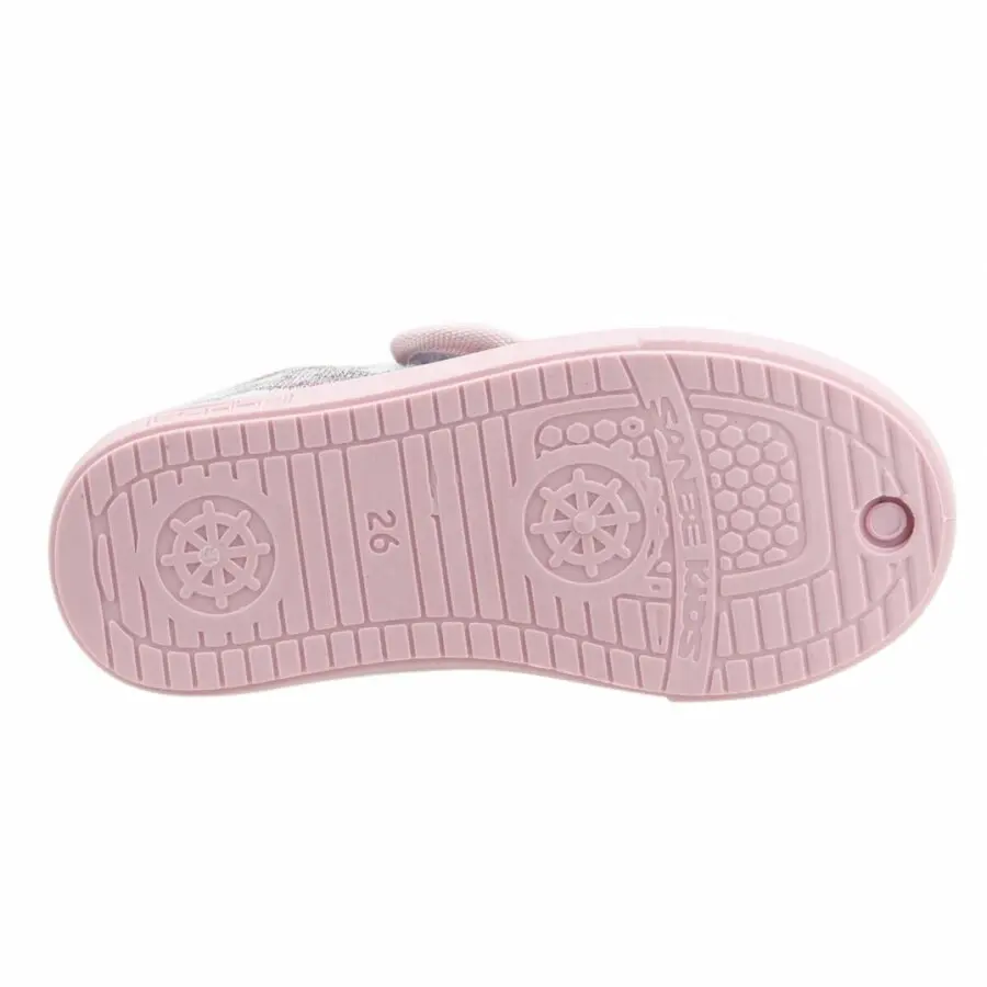 

Kids Sneakers Operates in 106 P125 School Nursery Girls Linen Panduf Shoes Pink