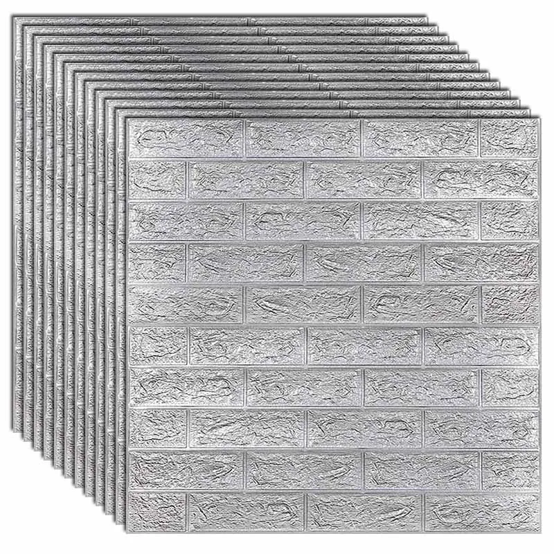 

Настенные 3D стикеры 10 шт./Партия DIY, украшение для спальни с имитацией кирпича, водонепроницаемые самоклеящиеся обои для гостиной и кухни