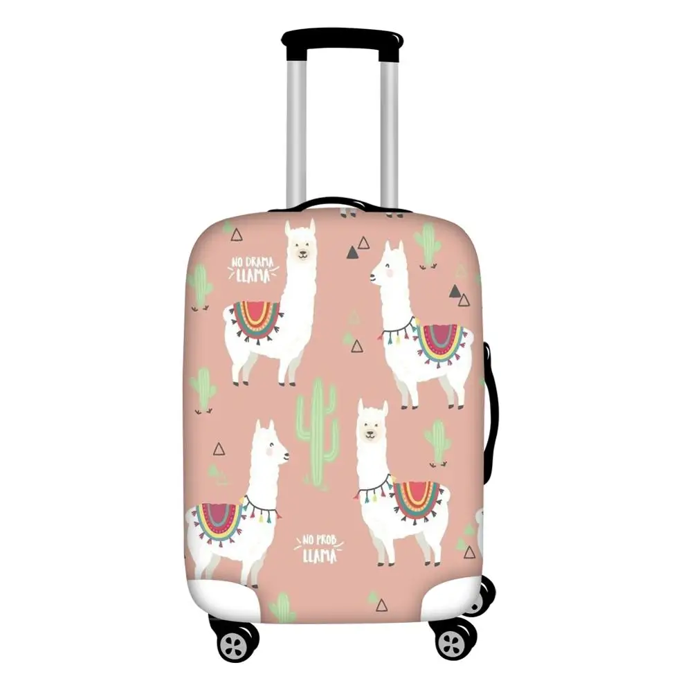HXA69 Coloranimal Альпака утолщенный эластичный багажный Защитный багажный костюм для 18-30 дюймов пылезащитный чемодан сумка на молнии аксессуары для путешествий - Цвет: HXA69
