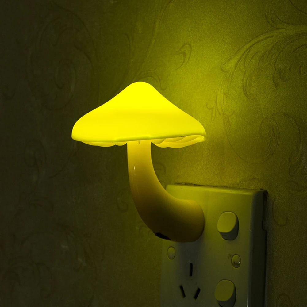 

EU US Mini Cartoon Shape Night Led Lamp energy saving Light Children Gift for Kids baby Bedroom Mushroom Night light