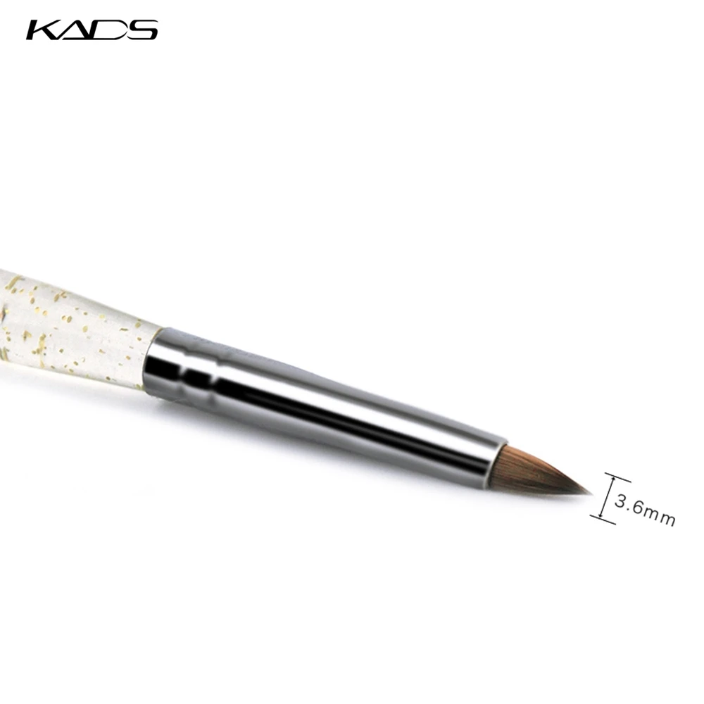 Kads размер 2 # черный 100% профессиональный кисть колонковая соболь акриловые