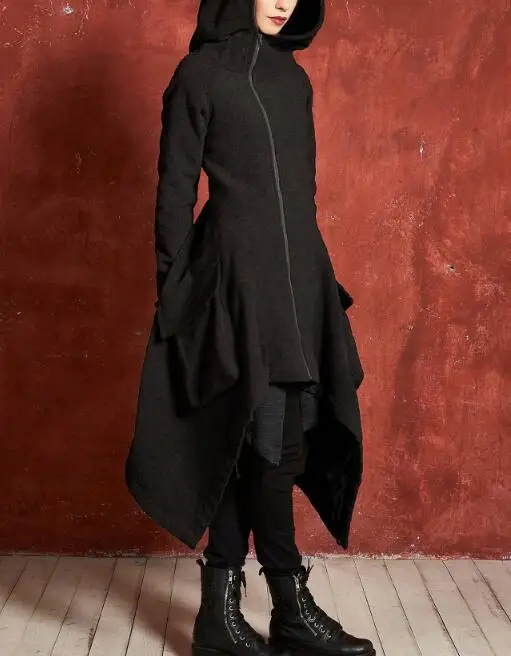 Распродажа взрывоопасный модный Асимметричный свитер ветровка пальто куртка |