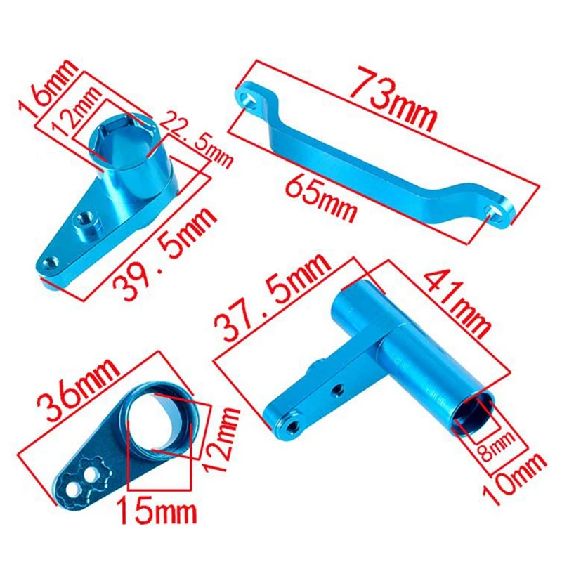 

Aluminum Alloy Steering /Saver Complete 860020(760020) 60014 for HSP 94762 94862 1/8 RC Car Upgrade Parts