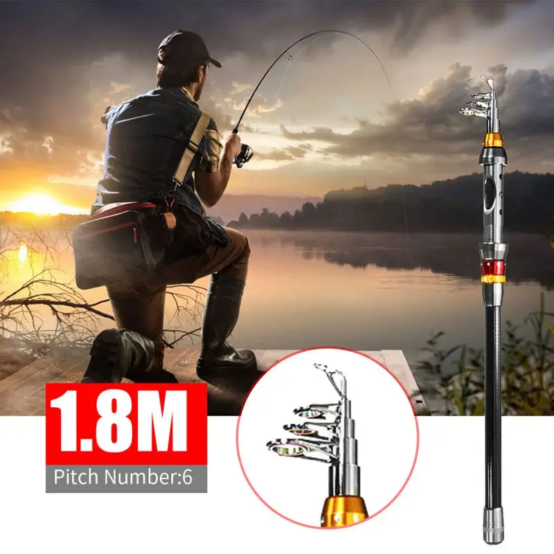 Углеродное волокно Удочка ультра светильник портативный путешествия