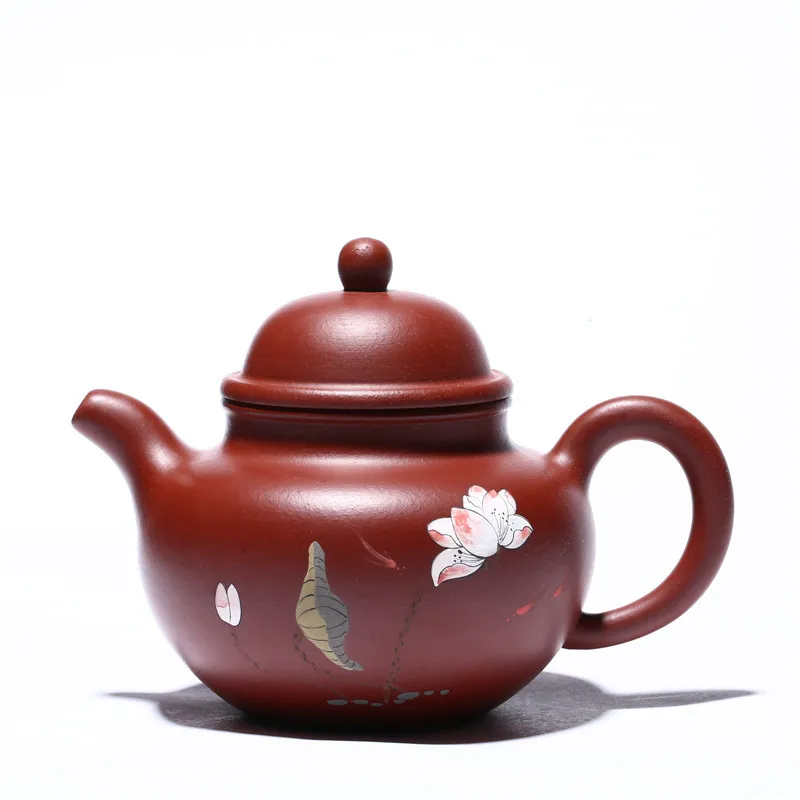 

Yixing purple clay teapot famous handmade teapot Kung Fu tea set collection Dahongpao Heyun duoqiu agent