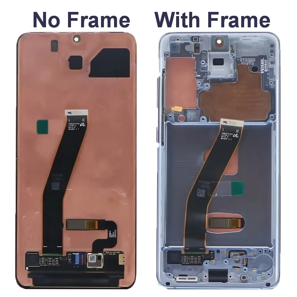 Pantalla Lcd para Samsung Galaxy S20, G980, G980F, digitalizador de pantalla t&aacute;ctil para s20 plus, G985, G985F, S20 +, con montaje de Marco-3