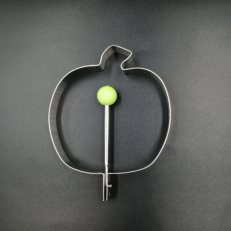 apple Полезная Форма для яиц, 4 шт./партия, нержавеющая сталь, омлетная форма, устройство для влюбленных яиц, модель кольца, набор в форме сердца, инструменты для укладки gh - Цвет: apple