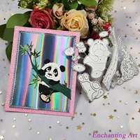 cute baby panda metal cutting dies 2021 new stencils for diy scrapbookingphoto album decorative embossing diy paper cards