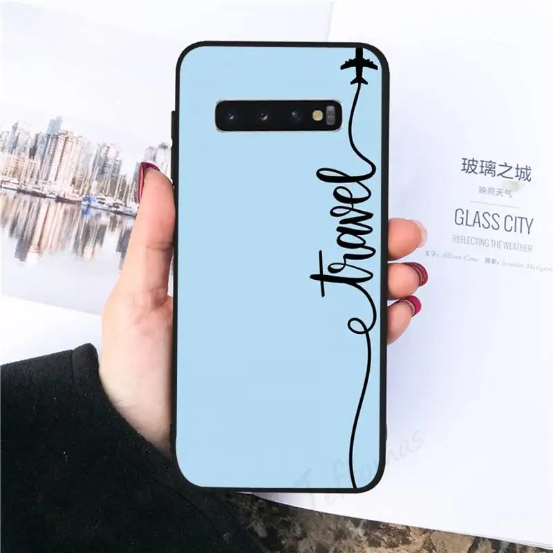 

World Map Travel Phone Case For Samsung galaxy S 8 9 10 20 21 30 A 30 50 51 70 note 10 plus Ultra 5g