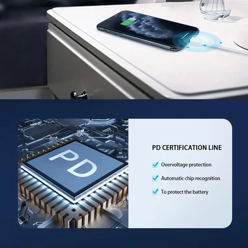 

PD 18W Type-C Charging Cable Compatible for iPhone 12/12 Mini/12 Pro/11 Pro Max/X/XS/XR/8,iPad 8th 2020,Support Power Delivery
