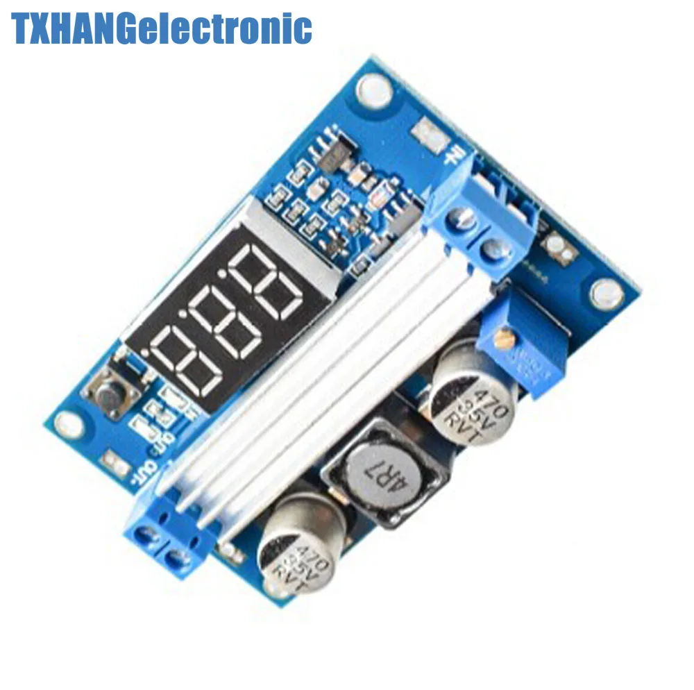 DC-DC 100W 3-35V 12V to 3.5-35V boost module power LED voltmeter diy electronics kit ammeter l | Электронные компоненты и