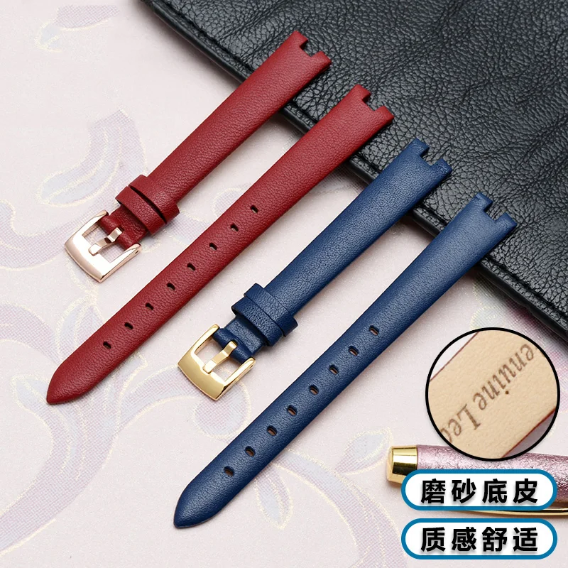 Ремешок для часов женский из кожи кожаный браслет Gucci Ya141501 ya1401 Series Notch 12 14 мм -