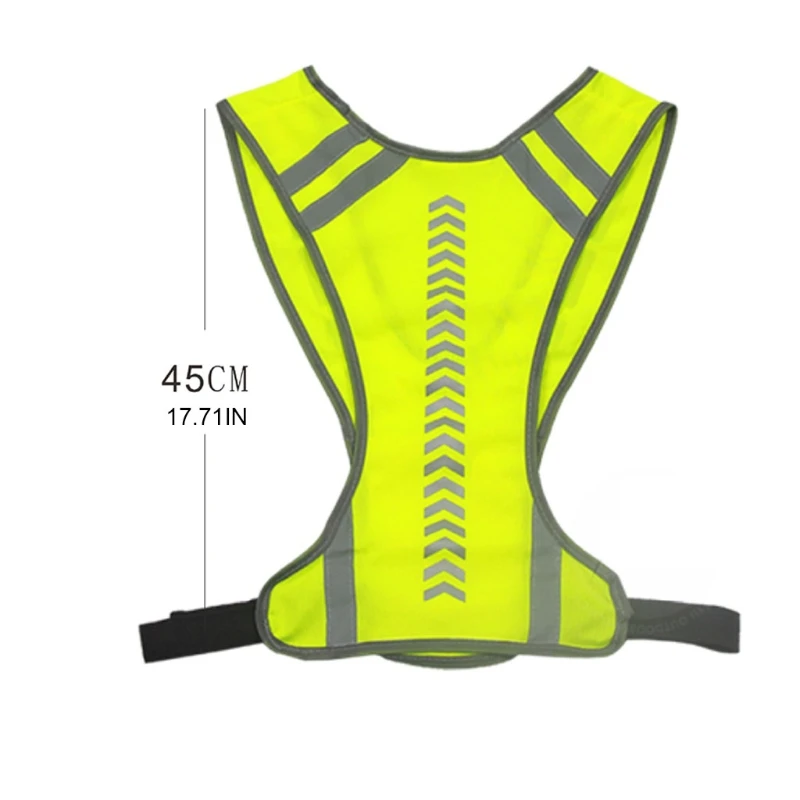 

Outdoor Night Riding Running Reflective Vest Safety Sports Vest Night Bicycle Cycling Riding Jogging Vest