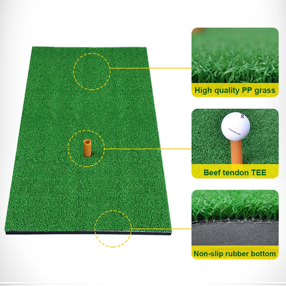 

Rubber Pad Golf Hitting Mat Useful Backyard Golf Mat Practice Rubber Tee
